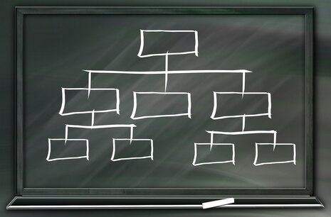 Zum fachlichen Einstieg bzw. als Vorbild zur Rubrik Organisation und Aufgaben ist stellvertretend ein Bild eines Organigramms abgebildet.